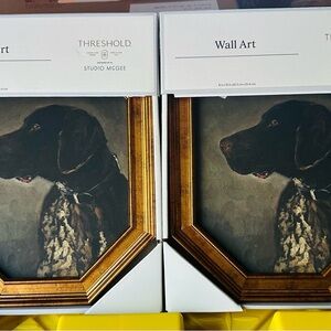 Threshold Wall Art with Black and Brown Dog Portrait (2)